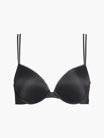 Calvin Klein Underwear HU839568 | Calvin Klein Liquid Touch Plunge Női Melltartó Fekete